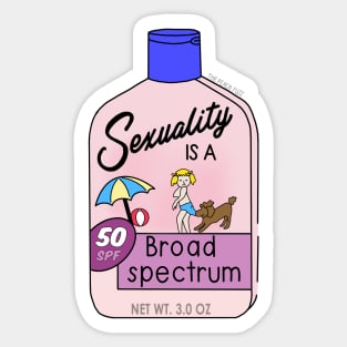 Sexuality Is A Broad Spectrum Pride Sticker